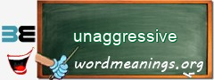 WordMeaning blackboard for unaggressive